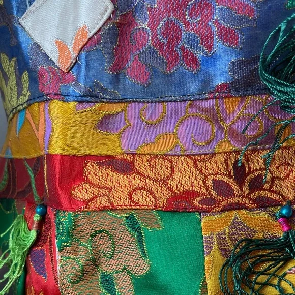 PRICE DROP! Spectacular Tibetan multi color brocade wall hanging - Picture 7 of 16